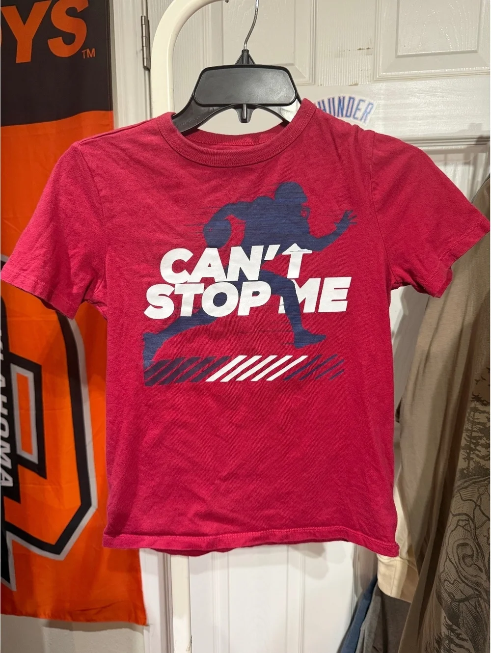 GAP Kids Red 'Can't Stop Me' Graphic T-Shirt Size M